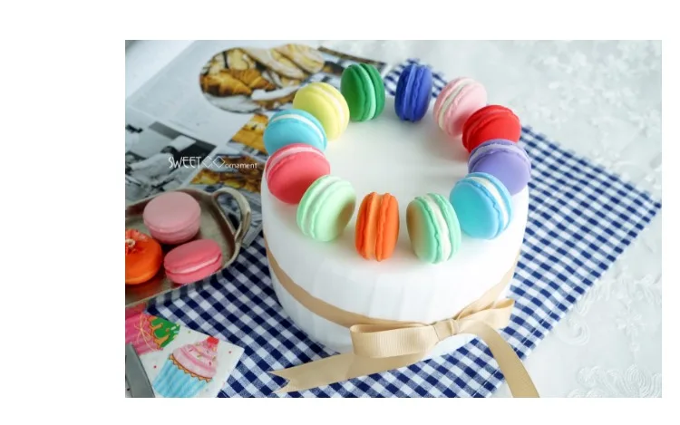 Юбка SWEETOGO 4/6 дюймов искусственные модели помадки торт в глине синий/розовый/зеленый для витрина магазина реквизит для фотосъемки
