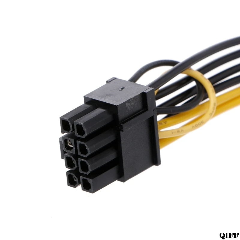 Прямая поставка и одиночный 15Pin SATA штекер 8Pin(6+ 2) PCI-E Мужской кабель питания для видеокарты 20 см APR29