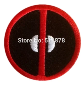 

Superhero Deadpool Logo Movie TV Series Fancy Dress Costume Embroidered iron on patch TRANSFER APPLIQUE