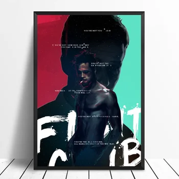 

Minimalist Fight Club Movie Poster Canvas Painting Print Home Decor