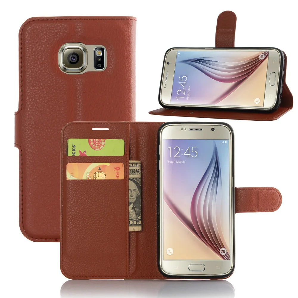 Кожаный Чехол кошелек Стиль Для Galaxy S7 Откидная Крышка 2016 новая Кожа Задняя Samsung G930