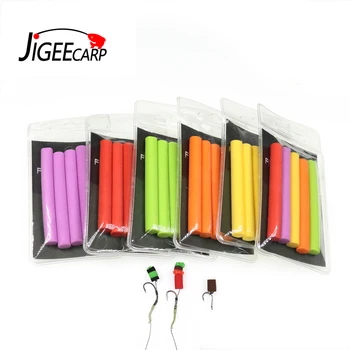 

JIGEECARP 5PCS Cylinder Foam Carpin Fish Pop Ups Zigrig Stick Accessories for Hair Rigging Fake Carp Foam Baits Dia 8mm*7CM