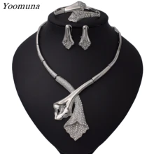 Luxury Nigerian Jewelry sets For Women Wedding Cubic Zirconia Flower African Beads Jewelry Sets Indian bridal jewelry set wonderful orange bridal beads indian african costume jewelry set nigerian wedding necklace for women wdk 017