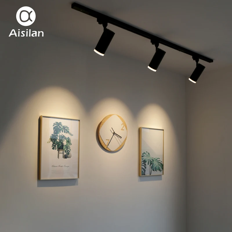 Aisilan LED Track Light 7W COB Rail Spotlights Lamp Leds Tracking