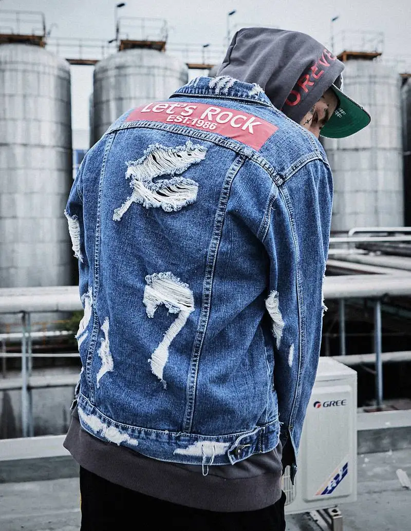 Ribbon Ripped Denim Jacket 3