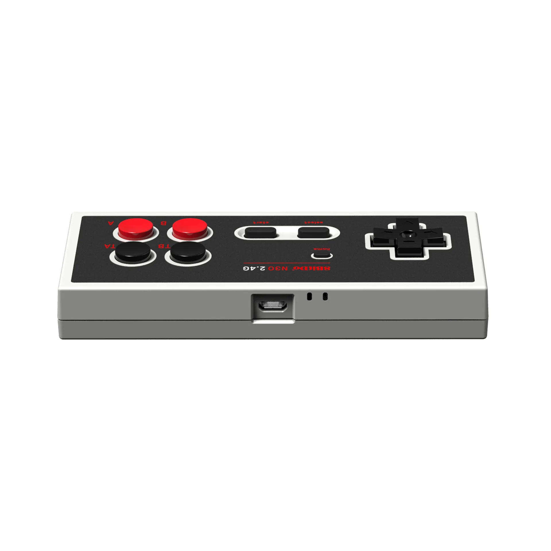8bitdo N30 2,4G Беспроводной контроллер мини-геймпад NES Classic Edition контроллер Plug and Play с Turbo Функция и клавиша Home - Цвет: Прозрачный