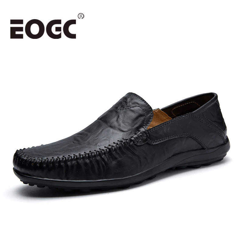 

Size 37-47 Men loafers Genuine leather men shoes spring autmn moccasins shoes slip on men flats shoes male Casual Driving Shoes