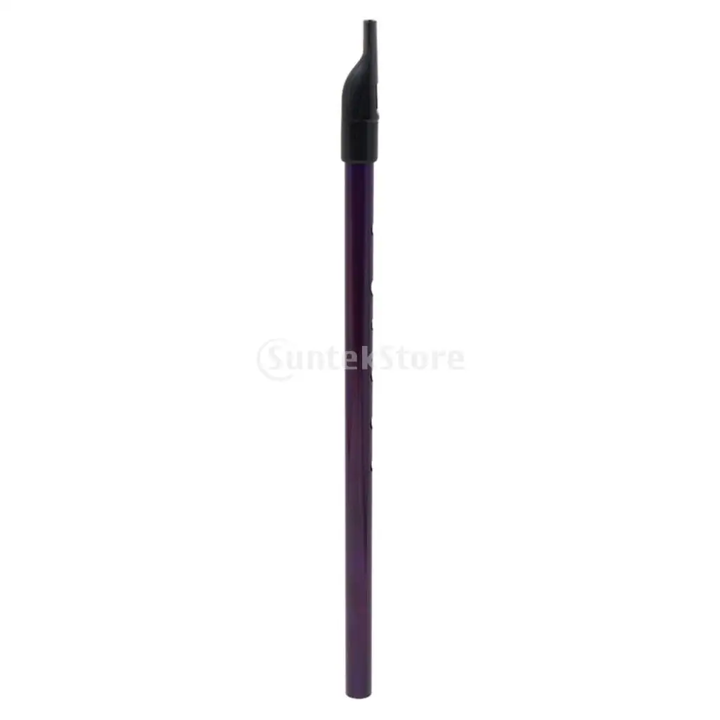 Металлический оловянный свисток Айриш фиппл Флейта свисток шесть-holed духовой фиолетовый