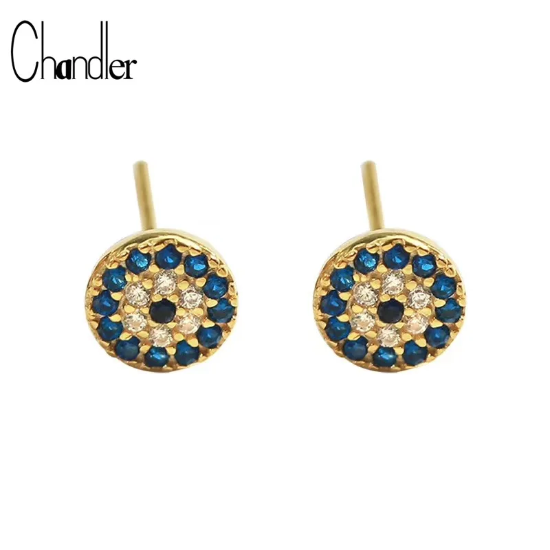 

Chandler Bohemia Micro Paved Hoop Earring Hook Round Retro Classic Boho Bricous For Women Ethnic Turkish Bijoux Drop Shipping