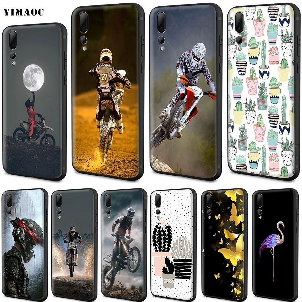 

YIMAOC Motocross Dirt Bikes Silicone Case for Huawei Honor 6a 7a 7c 7x 8 9 10 Lite Pro Y6 2018 2017 Prime