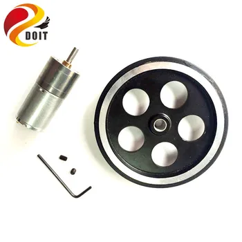 

One Set Accessory for Robot Car Chassis Phi 4mm Including Diameter 65mm Wheel+1pcs Motor 12V 330rpm Robotic Model DIY RC