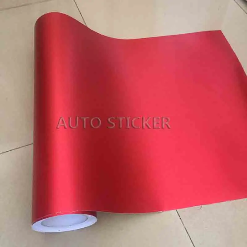 red matte metallic chrome car wrap 7