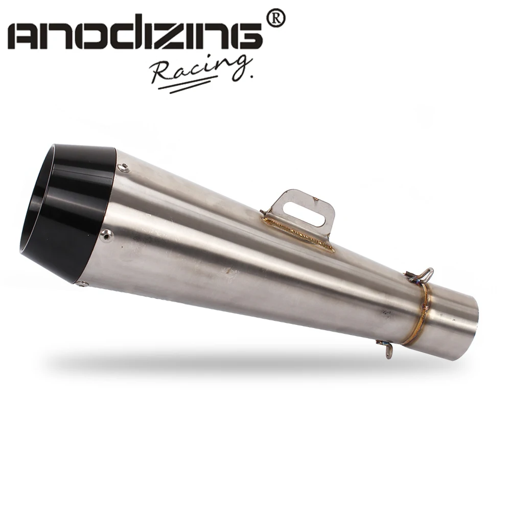 Buy Inlet 51mm Universal Motorcycle Exhaust Racing Muffler GP Exhaust For most