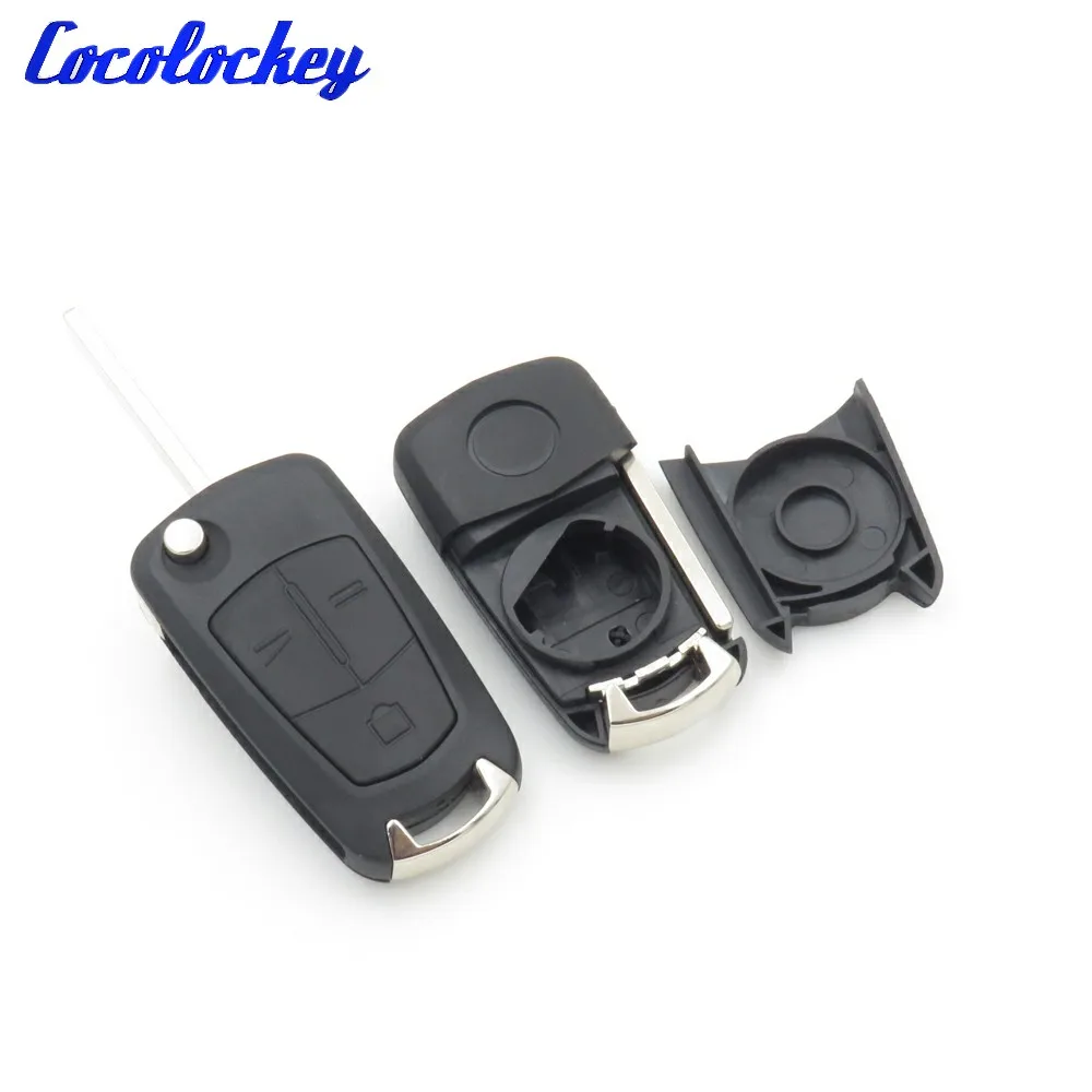 

Cocolockey Folding Key Flip Remote Key Shell Replacement for Vauxhall Opel Astra H Corsa D Vectra C Zafira 3Buttons High Quality
