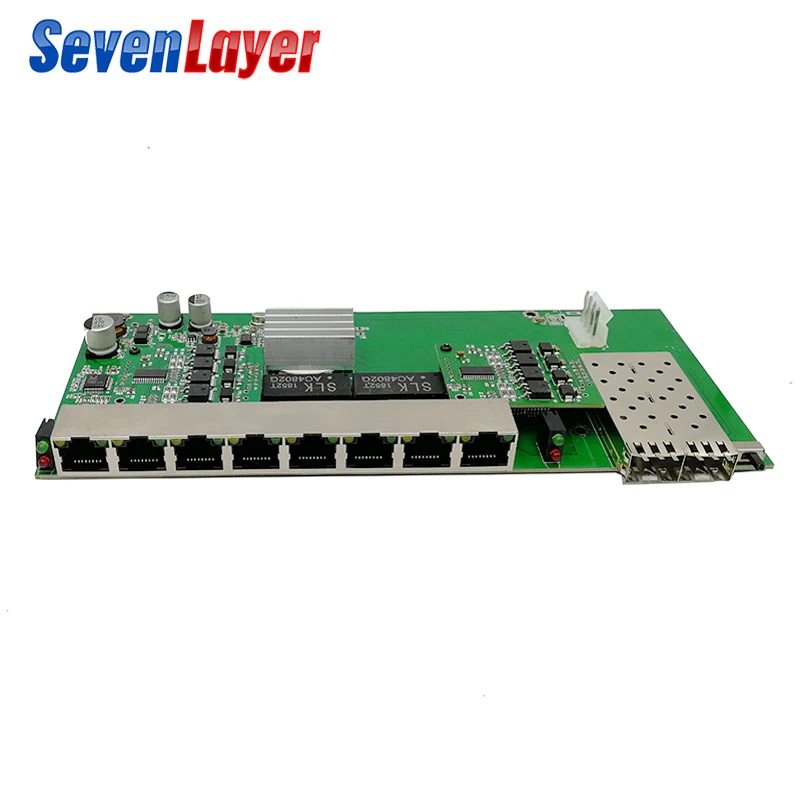 10/100/1000M POE 8 RJ45 2 SFP волоконный гигабитный коммутатор Ethernet волоконно оптический