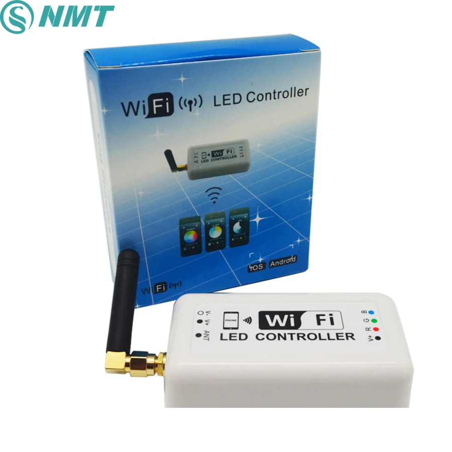 DC12v 24 v wi-fi-регулятор светодиодного освещения Управление 12A 2 4 ГГц RGB/Цвет