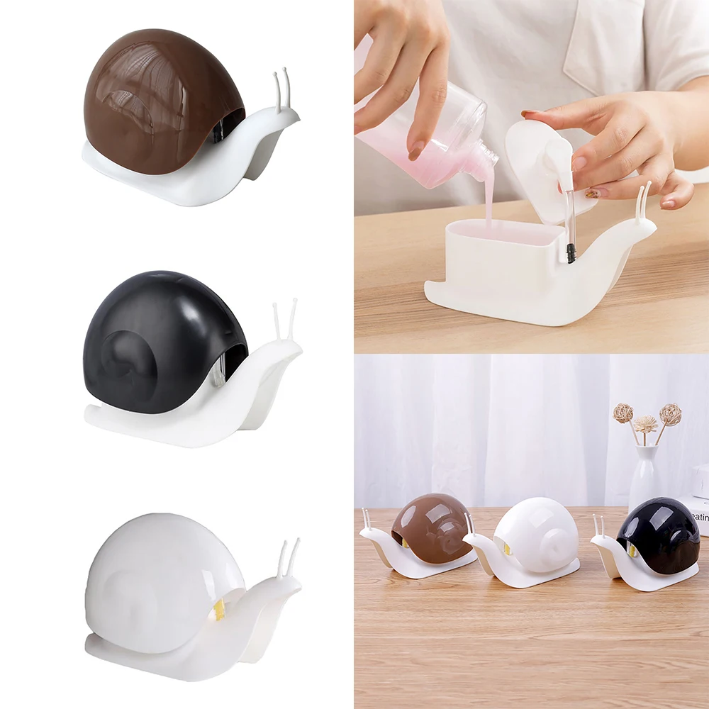 

Cartoon Snail Push Dispenser Liquid Disinfectant Hand Lotion Bottle Sink Soap Pump Kitchen Soap Dispenser Bathroom Accessories