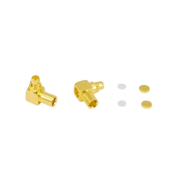 

100 Pieces MMCX Male Right Angle Semi Rigid RG405 RF Coaxial Connector