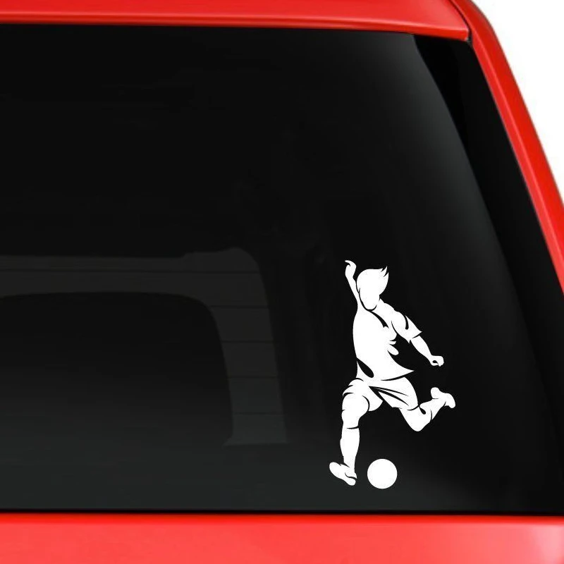 Football Player Sticker Sports Soccer Car Decal Helmets Kids Room Name