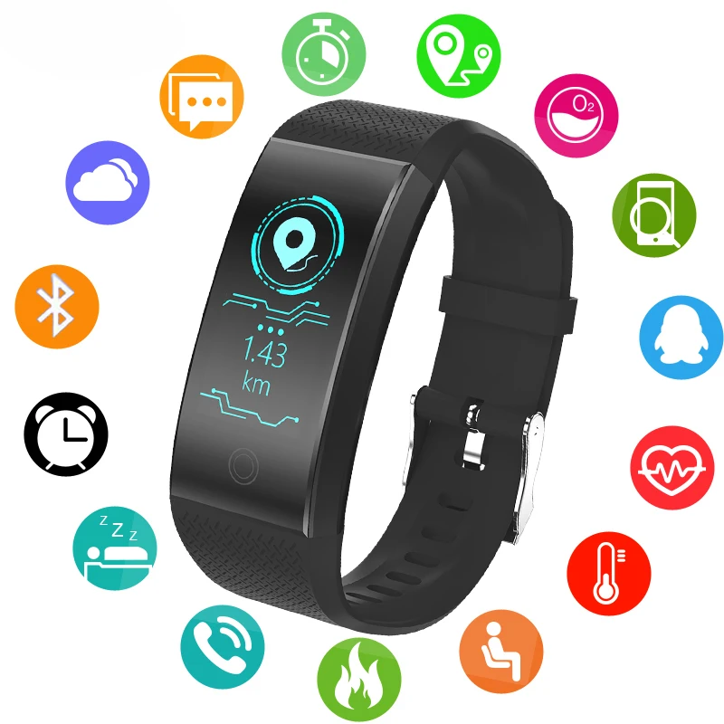 

2018 New BANGWEI Multifunction Sport Smart Watch Men Bracelet Wristband Bluetooth Sleep Monitoring LED Smart touch screen Clock