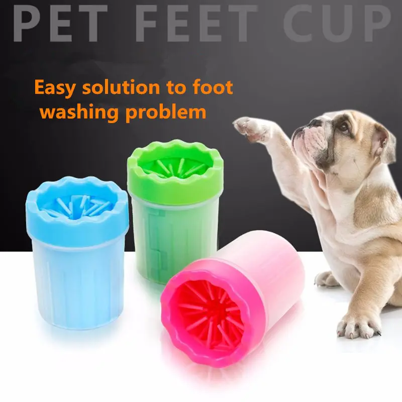 

Pet Foot Washer Cleaning Brush Cup,Portable Dog Paw Cleaner Cup,Natural Rubber Outdoor Brush Cup for Dirty and Muddy Paws,Cat &