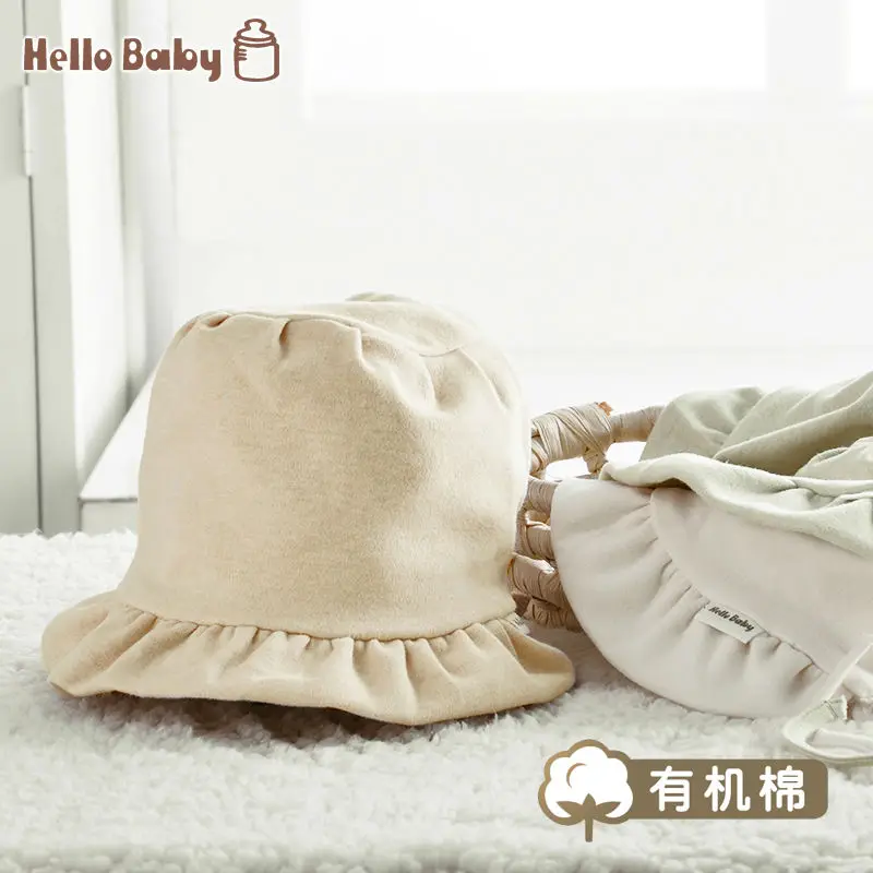 HelloBaby кружева Новорожденный ребенок шляпа шапки хлопок сладкий принцесса органический хлопок Hat Демисезонный Симпатичные шапочки на