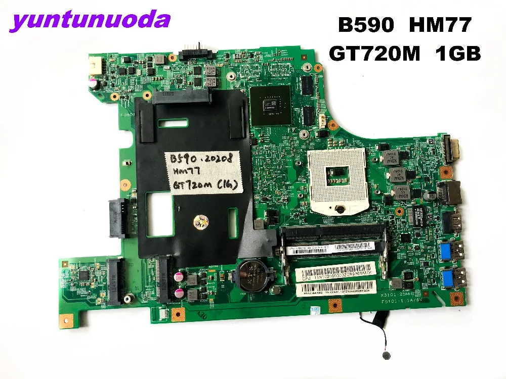 Оригинальная материнская плата для ноутбука lenovo B590 HM77 GT720M 1 ГБ протестированная