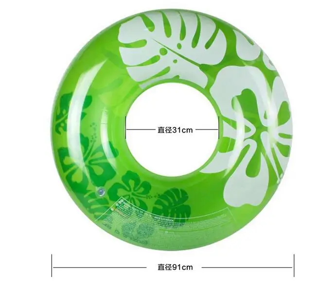 Оптовая продажа 90 см цветочный узор стиль надувной для плавания круг кольца для плавания поплавок кольцо