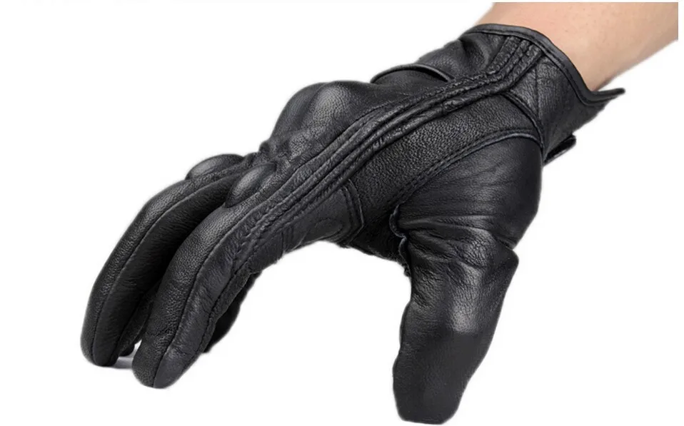 Motorcycle Gloves 2025 Goatskin Leather Touch Screen Men Women