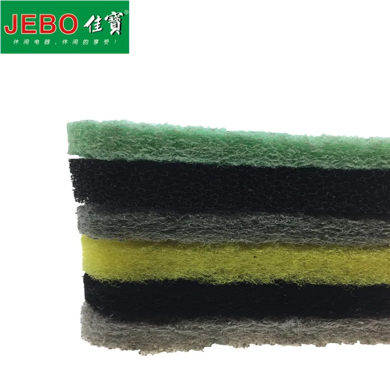 JEBO 6 в 1 эффективный хлопковый фильтр-губка для внешнего фильтра 6 шт. разные оригинальные губки 805 809 815 819 809B 803