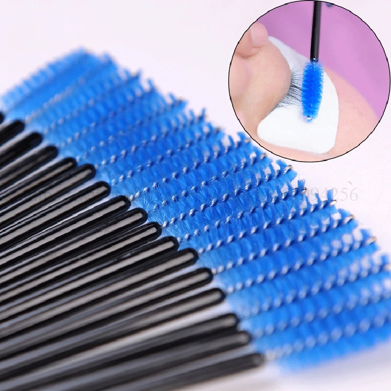

50/100Pcs/Pack Disposable Colorful Eyelash Brushes Plastic Handle Eyebrow Mascara Applicator Eyelash Extension Makeup Tool