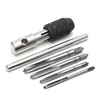 5 unids/set tipo T mano grifos rosca tornillo Kit de perforación M3 M4 M5 M6 conjunto de llave ► Foto 2/6