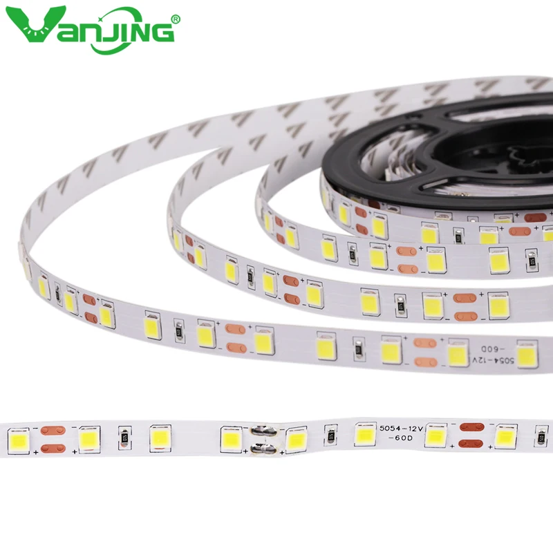 

5m 300 LED 5054 Highlighted LED Sttrip, 12V Flexible Light 60LED/m High Brightness Flexible Tape Light White/Warm white