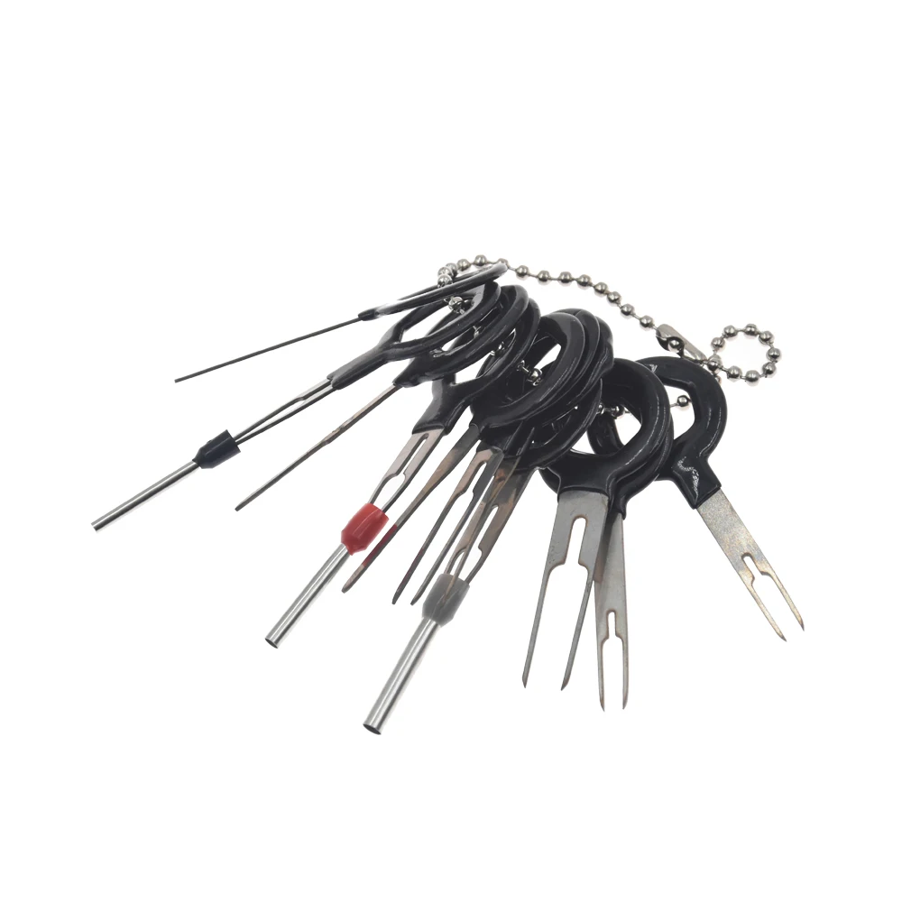 

1set Auto Car Terminal Removal Tools Electrical Wiring Crimp Connector Pin Extractor Kit Car Repair Hand Tool Set Radio Plug Key