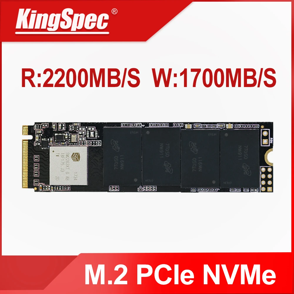 

KingSpec NVMe SSD M2 PCIe 2280 M.2 1 TB Hard Disk SSD 1TB Internal Hard Drive Solid State Drive for laptop sdd disco