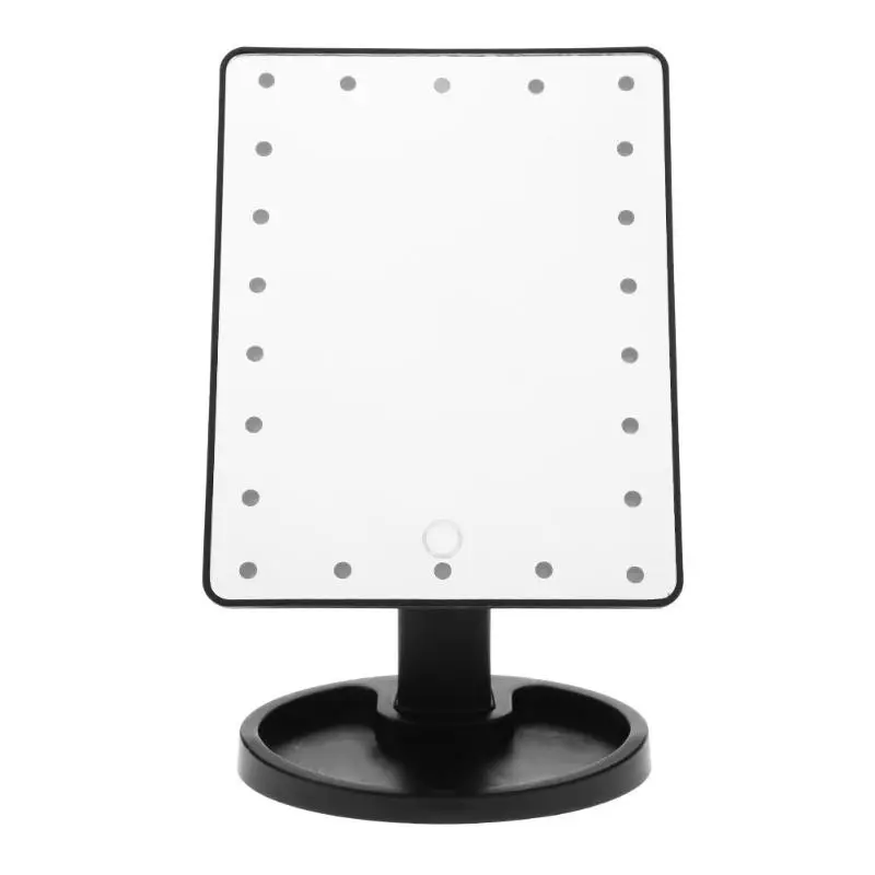Профессиональный светодиодный сенсорный экран зеркало для макияжа складное зеркало с 16/22 светодиодный фонарь Регулируемый на 180 градусов настольный столик для макияжа зеркало