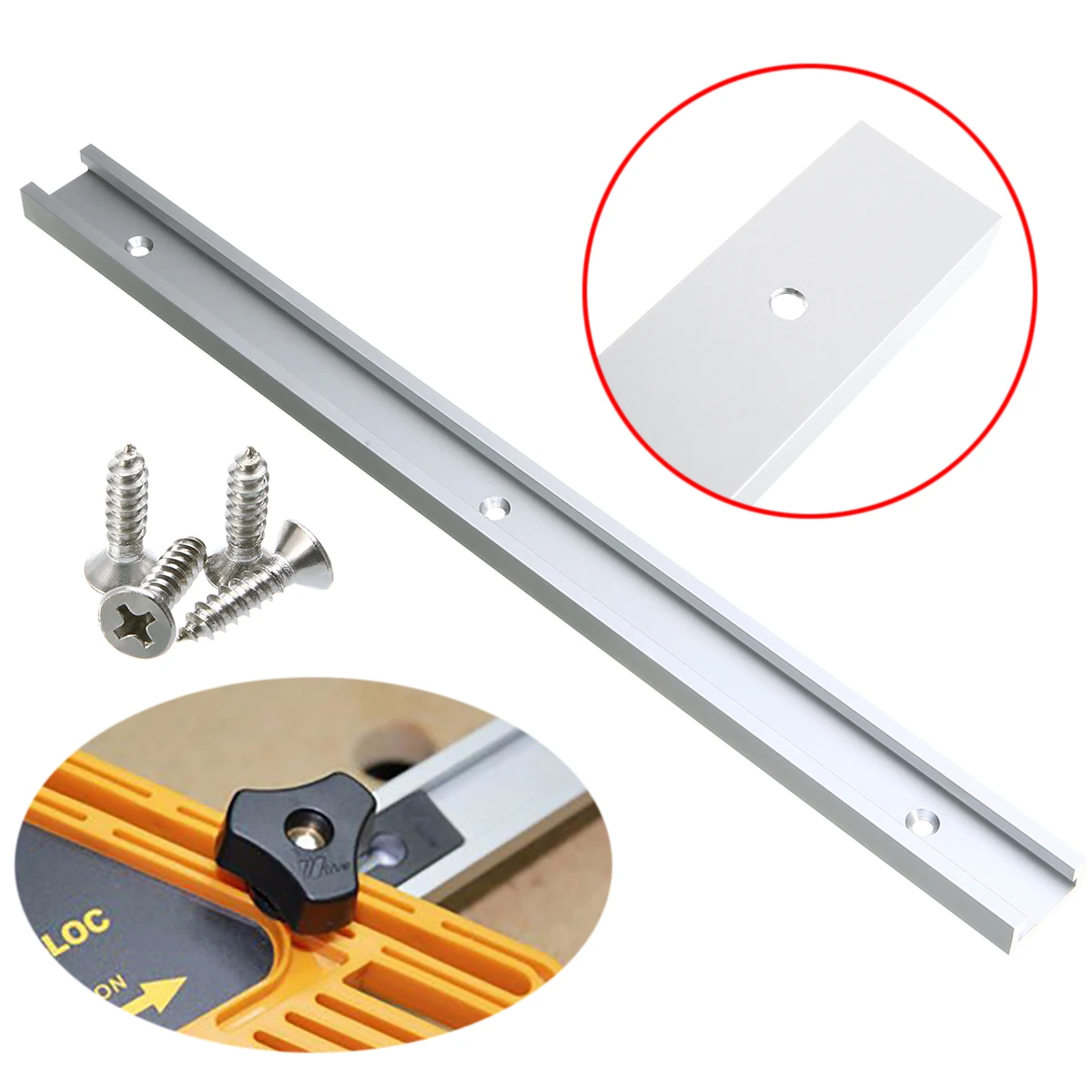 1pc 400mm Length Aluminum T Tracks Miter Anti corrosion Jig Fixture