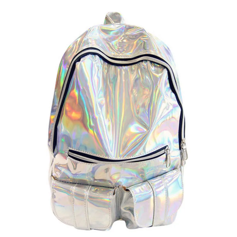 2018 Hologram School Backpack Women Shoulder Bag Schoolbag Backpacks Children Backpacks Laser...