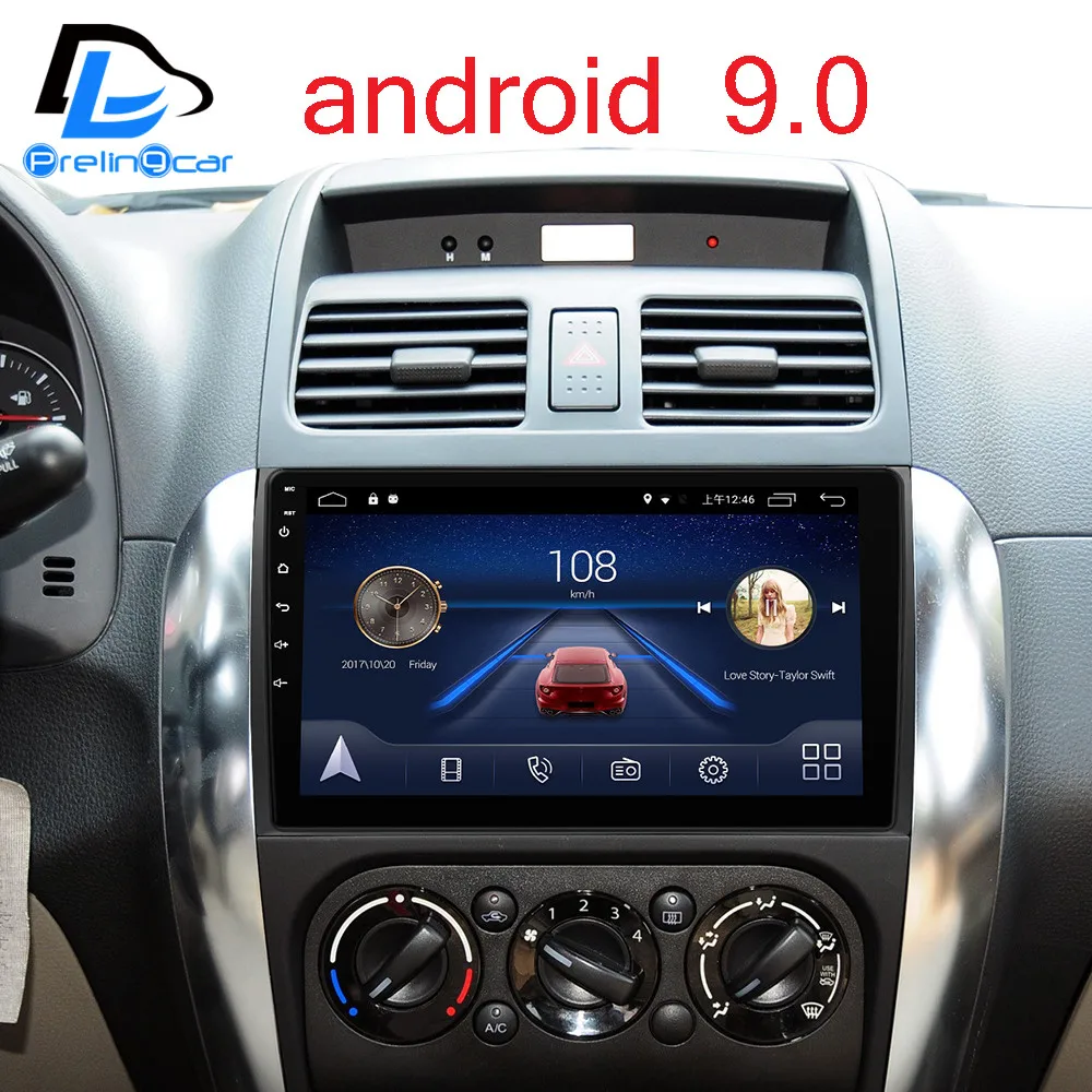 Best Android 9.0 Car DVD GPS Stereo Audio Navigation System for Suzuki SX4 swift 2006-2016 years Radio player 1