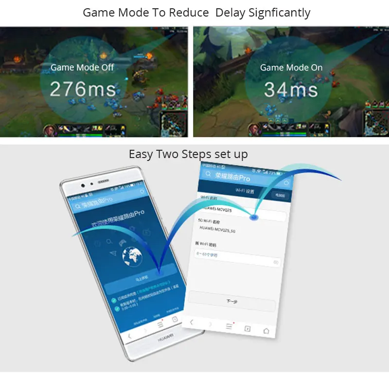 Huawei Honor маршрутизатор Pro WS851 двухдиапазонный Gogabit WiFi повторитель 2 4 ГГц 300 Мбит/с + 5
