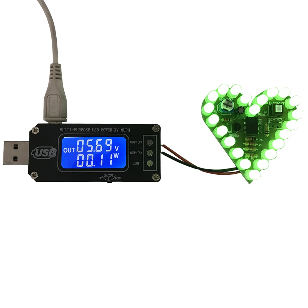 DC USB повышающий/понижающий модуль питания Регулируемый повышающий понижающий