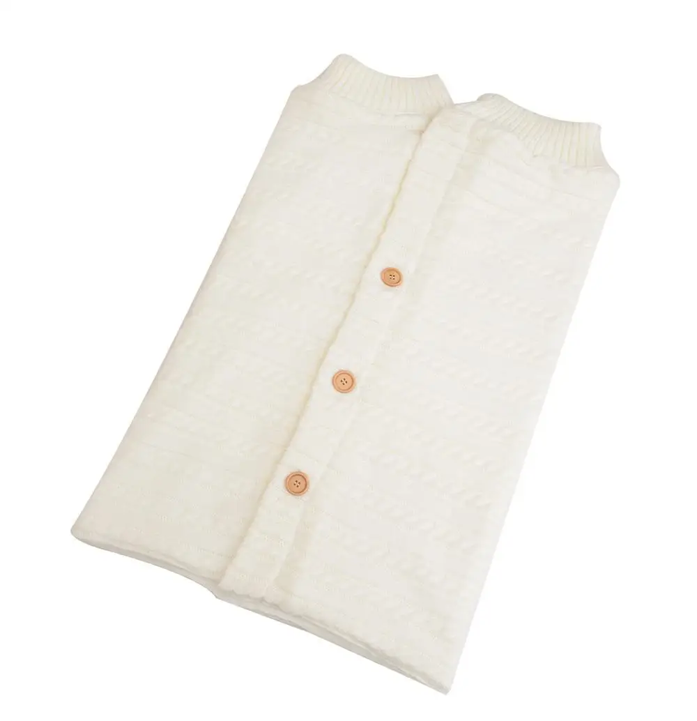 Мягкие Вязаное детское одеяло хлопок коляска Обёрточная бумага для новорожденных спальные мешки ножки теплые Swadding конверты постельные принадлежности Стёганое одеяло