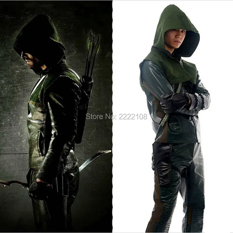

2018 Updated Version Green Arrow season 3 Cosplay Costume Green Arrow Oliver Queen Cosplay Costume Superhero Costume Halloween