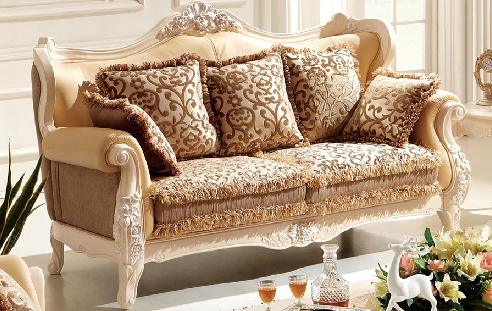 Красивый античный деревянный диван KT112|antique wood sofa|wooden sofasofa fabric |