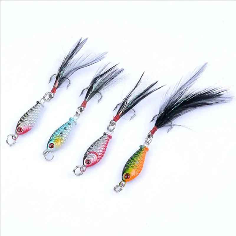 

New Design Hard Fishing Lures 32mm/6g Small Lead Fish Lure 3D Bionic Fishing Bait Full Water Artificial Realistic Bait Fishing