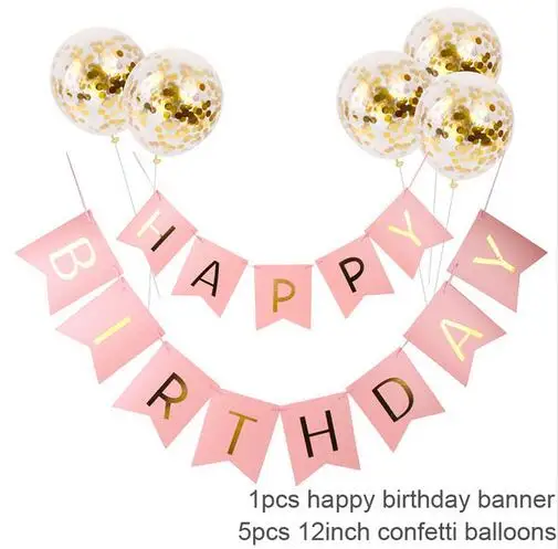 Воздушный шар с днем рождения, воздушные буквы, альфабе Рамадан, фольги, воздущные шары детские игрушки, свадьба, вечеринка, день рождения, гелиевые шары, вечерние шары - Цвет: Confetti  style C