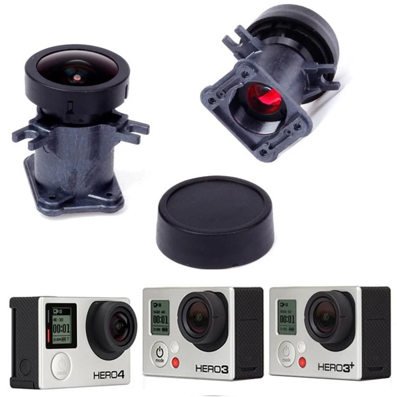 Широкоугольный объектив 150 градусов для экшн-Камеры Gopro Hero 4 3 + черный серебристый