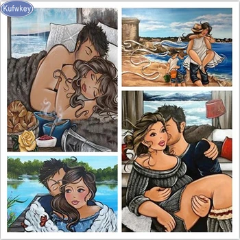 

Full Square/Round Drill 5D DIY Diamond Painting "Fat lady" Embroidery Cross Stitch,couples Mosaic paintings by numbers Easter