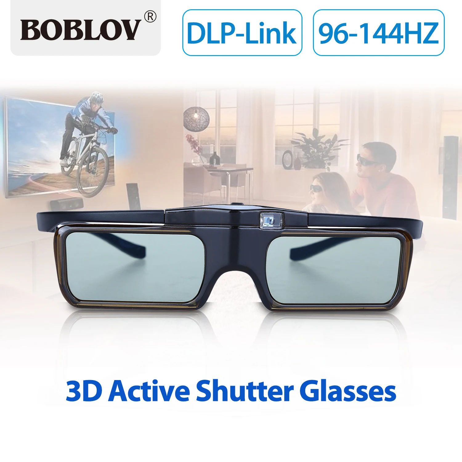 BOBLOV MX30 DLP-Link 96HZ-144 Гц, перезаряжаемые 3D активные очки затвора ЖК-объектив для 3D DLP-Link проектора Прямая поставка