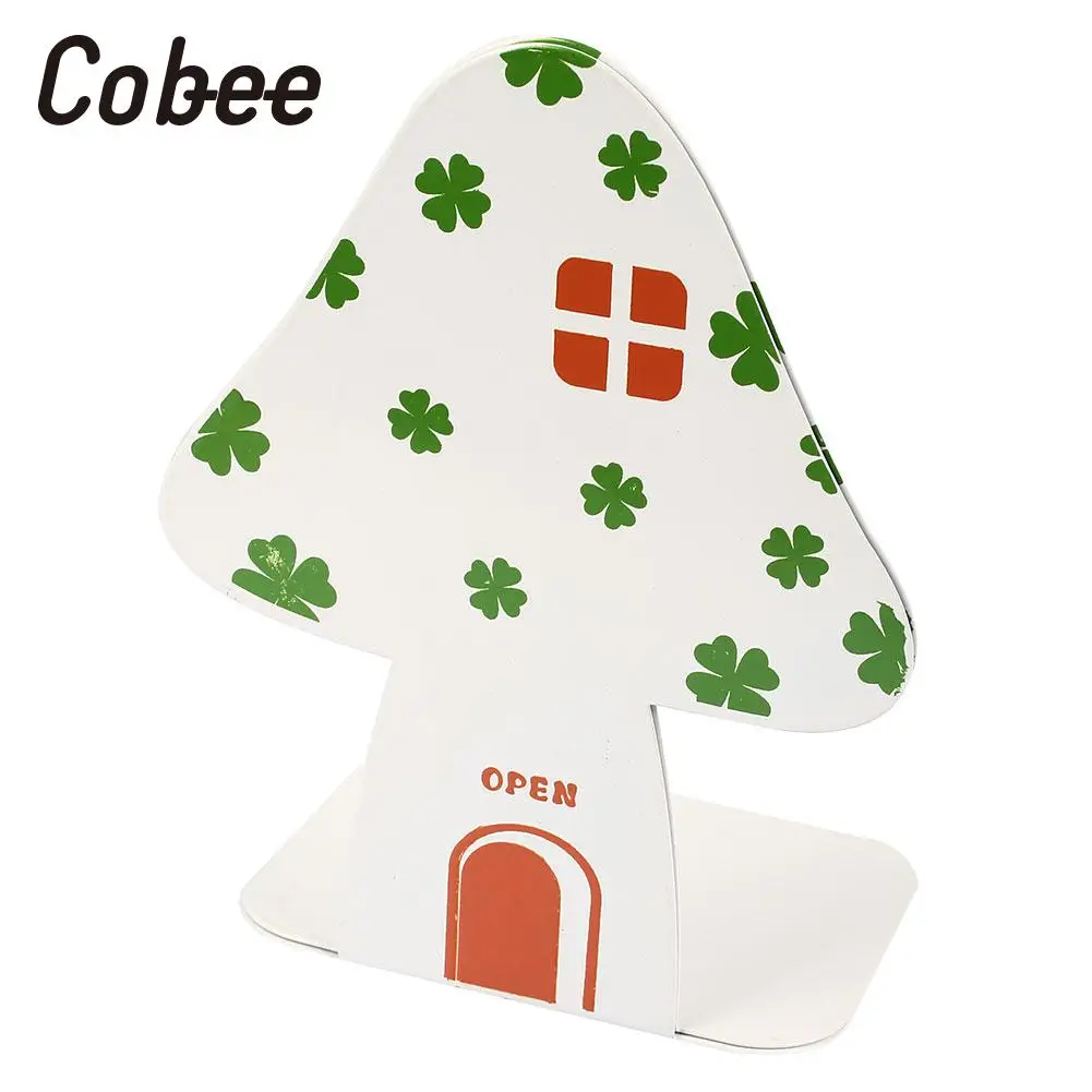 

Mushroom Shape Bookends Frame Book Stand Stationery Document Home Useful Convenient